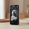 Buldog - Hond - Glas Telefoonhoesje iPhone 17 Pro klein -sfeer2