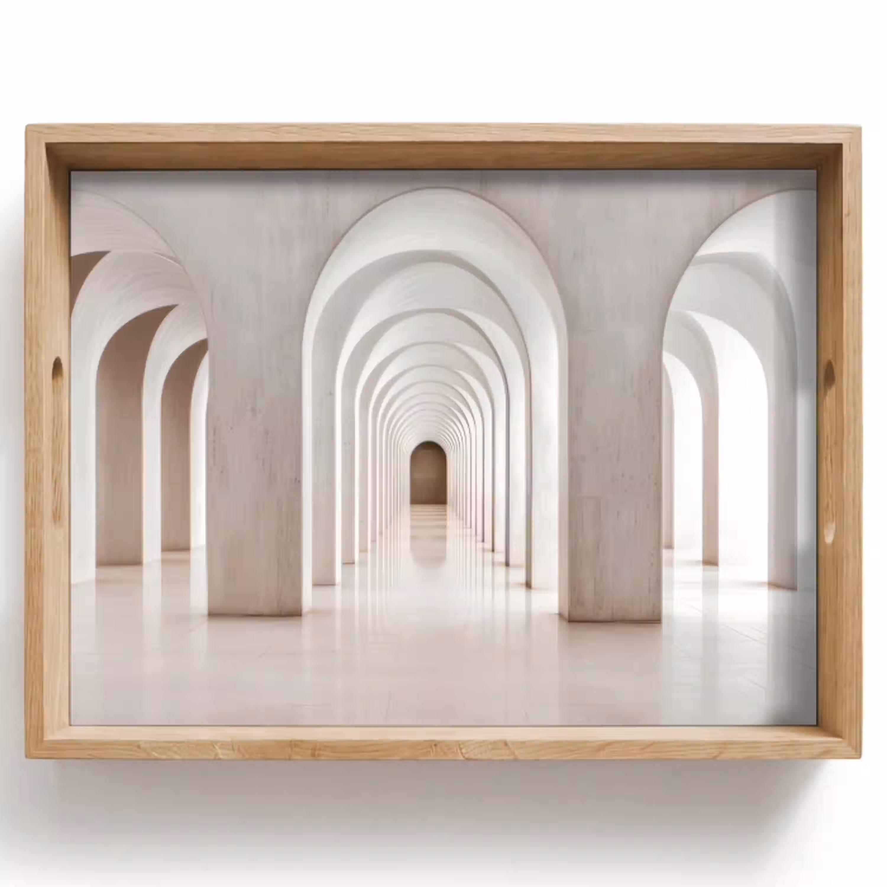Hal - Bogen - Symmetrisch - Modern Dienblad Rechthoek middel -z3d_shopping