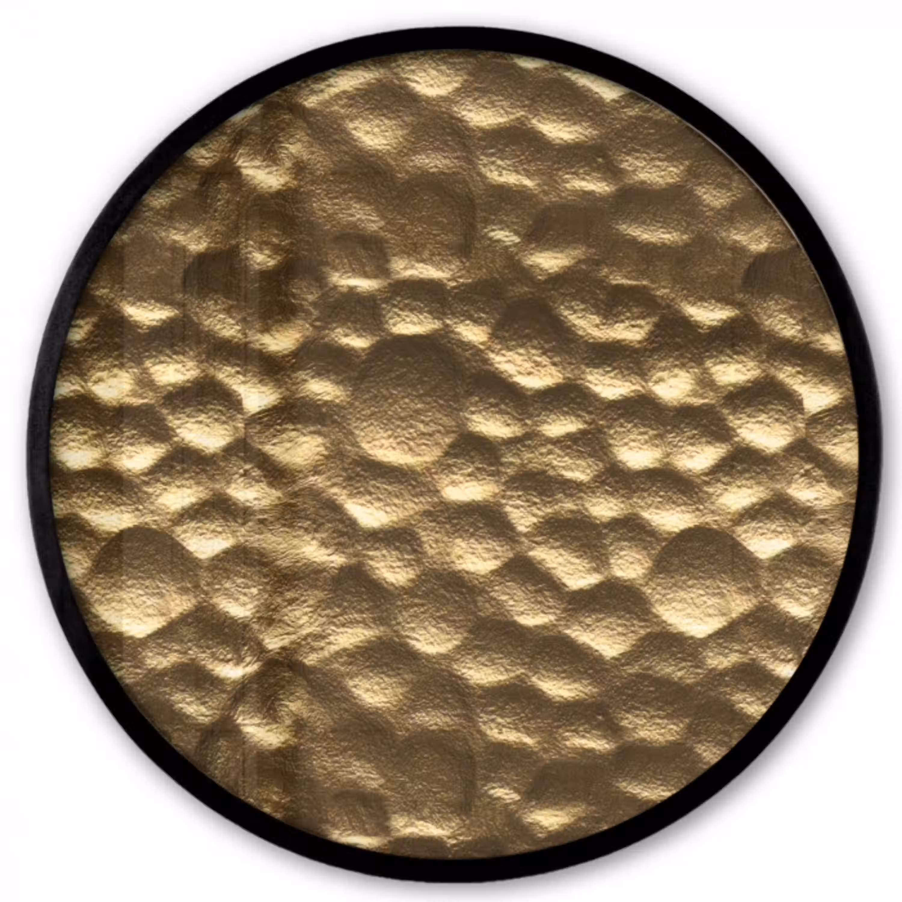 Gehamerd - Reliëf - Textuur - Bronsgoud Fotolijst rond zonder passe partout klein 856 -3d