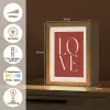 Love - Rood - Minimalistisch Light Box met kabel (Tafellamp) klein -USP_NL