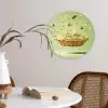 Pistache - Taart - Noten - Eten Wandcirkel plexiglas klein -sfeer4