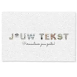 Jouw Tekst - Lettercollage Deurmat klein -zkaufland3d
