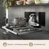 Hond - Bulldog - Pasta - Bril - Stoer - Dieren keuken achterwand spatscherm klein -usp_DE