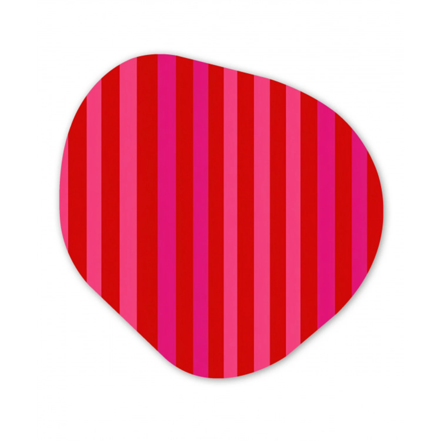 Verticaal - Strepen - Roze Wandcirkel Organisch Forex 3mm klein 629 -3d