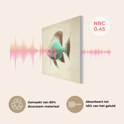 Schubben - Vis - Mint - Minimalistisch PET vilt klein -USP_NL