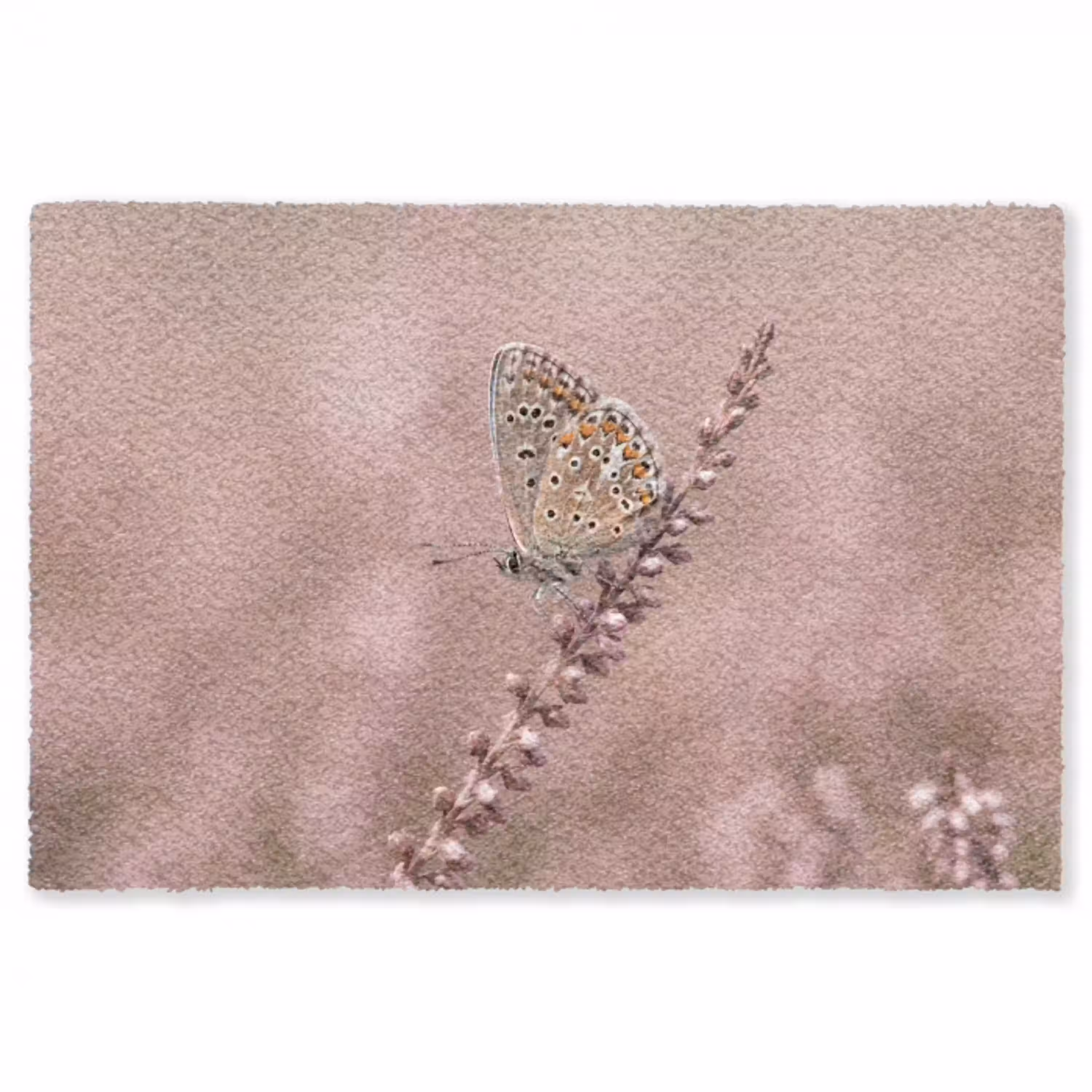 Lavendel - Vlinder - Paars Vloerkleed Rechthoek klein -3d