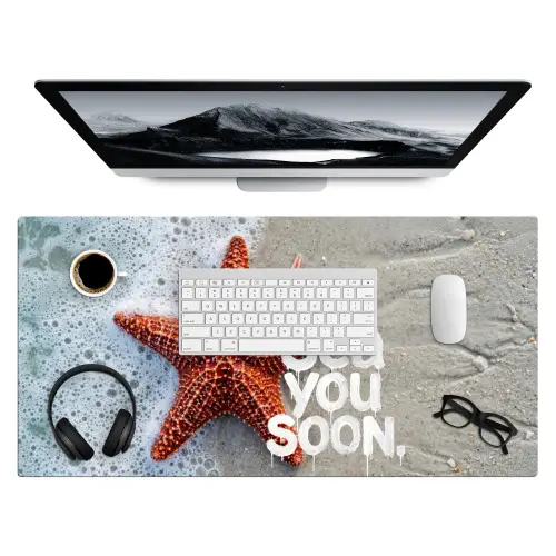 Sea you soon - Zeester - Zee Muismat XXL klein -3d