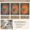 Blad - Oranje - Stippen - Kleurrijk Light Box met kabel (Tafellamp) klein -USP_lichtkleurNL