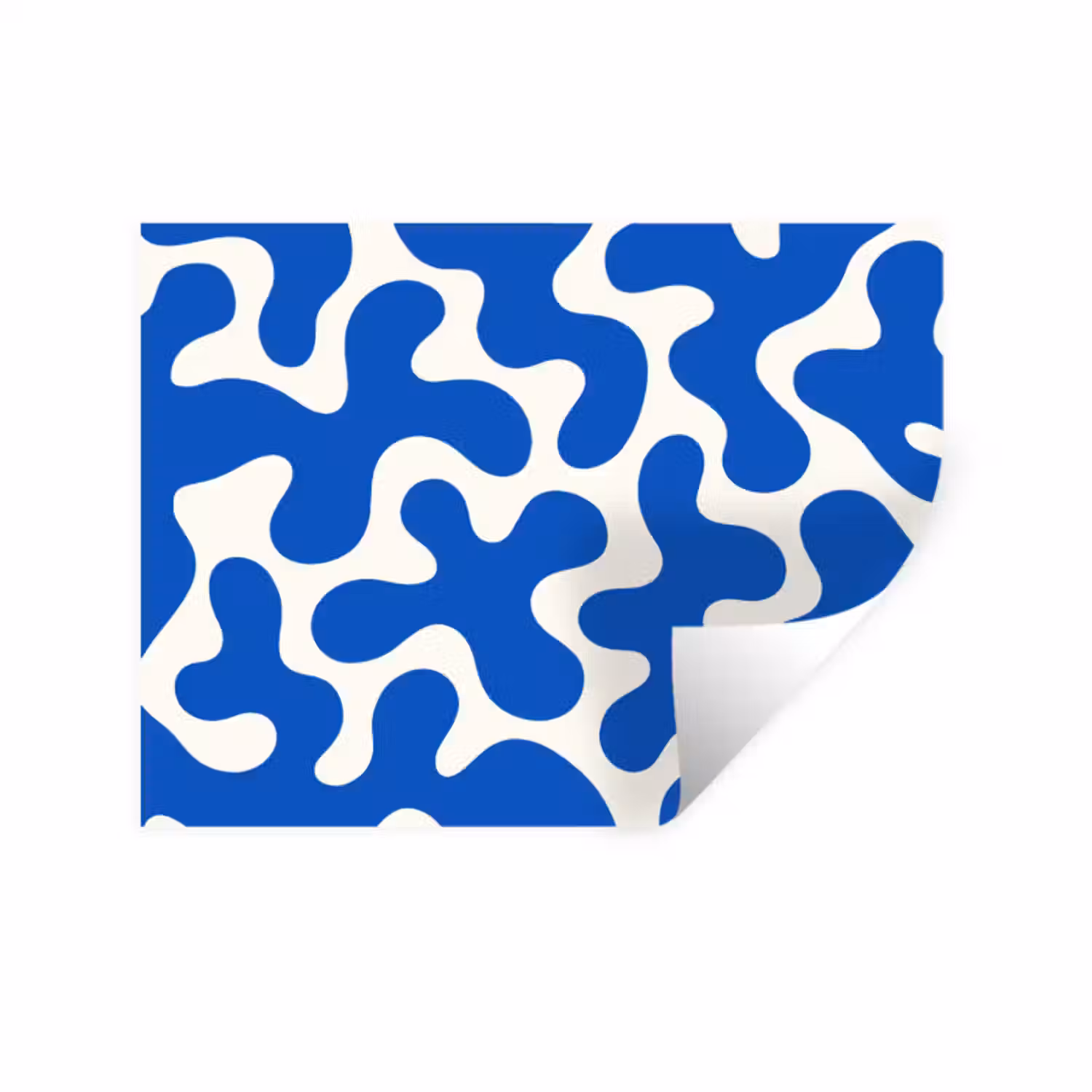 Wandtattoo – Formen - Abstrakt - Blau - Wellen