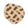 Pinda's - Patroon - Beige Wandcirkel Organisch Forex 3mm klein -3d