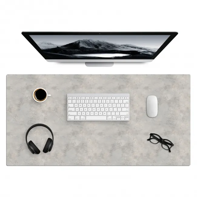 Desk Mat - Gray - Concrete - Industrial