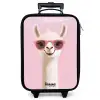 Lama - Wit - Zonnebril - Wimpers Kinderkoffer - Zwart klein -zzz_website3d