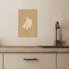 Bananen - Beige - Lijntekening - Minimalistisch KitchenYeah - Keuken - Canvas klein -sfeer2