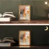 Verf - Patroon - Modern - Kunst Light Box met kabel (Tafellamp) klein -sfeer3