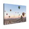Luchtballonnen - Rotsen - Zonsopgang Tuinposter op houten frame 2 cm dik klein -3d