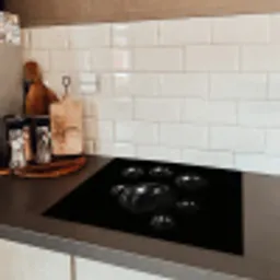 Discoballen - Minimalistisch - Zwart Inductie beschermer vinyl 3mm middel -sfeer3