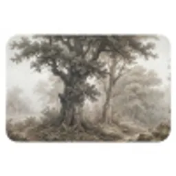 Natuur - Bos - Eik Badmat klein -3d