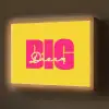 Dream big - Geel - Roze Light Box met batterij (Wandlamp) middel -z3d_website