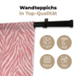 Zebra - Print - Roze Wandkleed katoen klein 269 -tsfeer2_DE