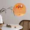 Drank - Oranje - Glitter - Disco Wandcirkel behangsticker klein -sfeer3
