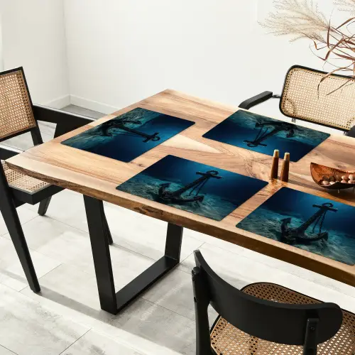 Anker - Ijzer - Zeebodem - Zand Placemat vinyl groot -zzsfeer4_Kitchenyeah-website
