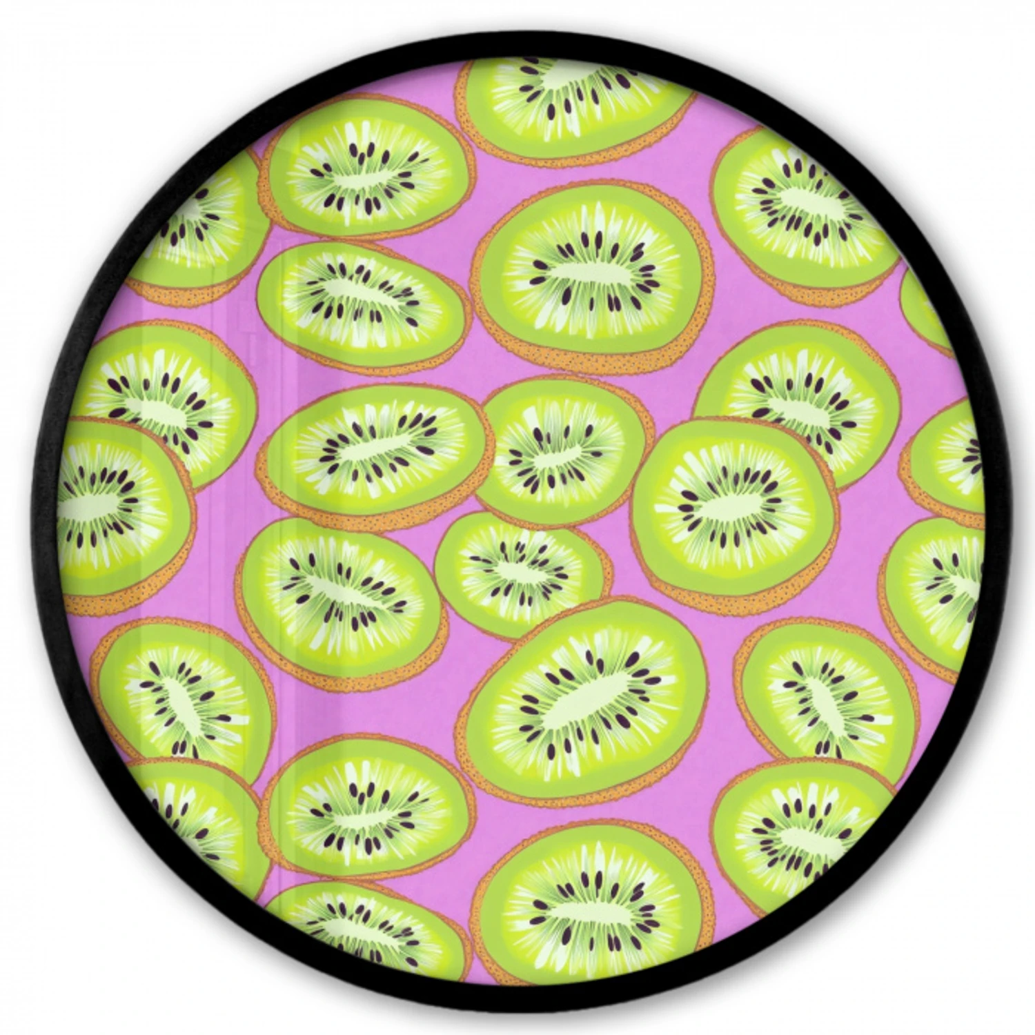 Kiwi - Speels - Groen Fotolijst rond zonder passe partout klein 856 -3d