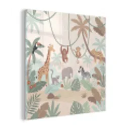 Jungle - Dieren - Groen plexiglas 5mm klein -z3d