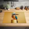 Ijsvogel - Pilaar - Koksmuts - Vogel Inductie beschermer vinyl 3mm klein -sfeer5