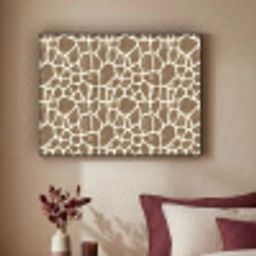 Giraf - Klassiek - Bruin Textielframe zwart klein 947 -sfeer1