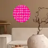 Stippen - Patroon - Roze Wandcirkel behangsticker klein 186 -sfeer1