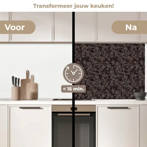 Donker - Grijs - Patroon keuken achterwand 2 middel 871 -voor-na2_NL