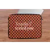 Tequila texted you - Glas - Vierkanten - Oranje laptophoes neopreen klein -tafel