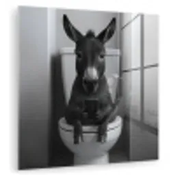 Ezel - Telefoon - Toilet - Zwart - Wit plexiglas 5mm klein -zzzproduct_nieuw
