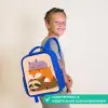 Luiaard - Vos - Kat - Slaperig Kinderrugzak - Blauw middel -sfeer3_NL