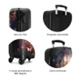 Vlindermerrie NBS - Handbagage koffer - Kinderen Unisex middel zzzzzzzbolletjes_FR