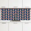 Patronen - Abstract - Bloemen keuken achterwand 2 middel 871 -3d
