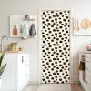 Madeliefjes - Grafisch - Zwart - Beige deurposter klein 289 -sfeer5