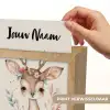 Hert - Bohemian - Bloemen - Bosdieren Light Box met kabel (Kinderlampje) klein -USP_websiteprintNL