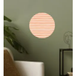 Zee - Dieren - Rood - Strepen Wandcirkel behangsticker klein 186 -sfeer2