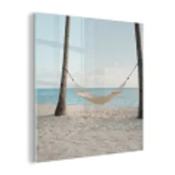 Hangmat - Strand - Wit plexiglas 5mm klein -z3d