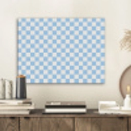 Schaakbord - Klassiek - Blauw PET vilt klein 837 -sfeer1