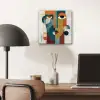 Geometrisch - Strakke vormen - Kleurrijk aluminium wit klein -sfeer5