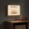 Schaap - Beige - Bloemen Light Box met batterij (Wandlamp kind) middel -sfeer5_kind