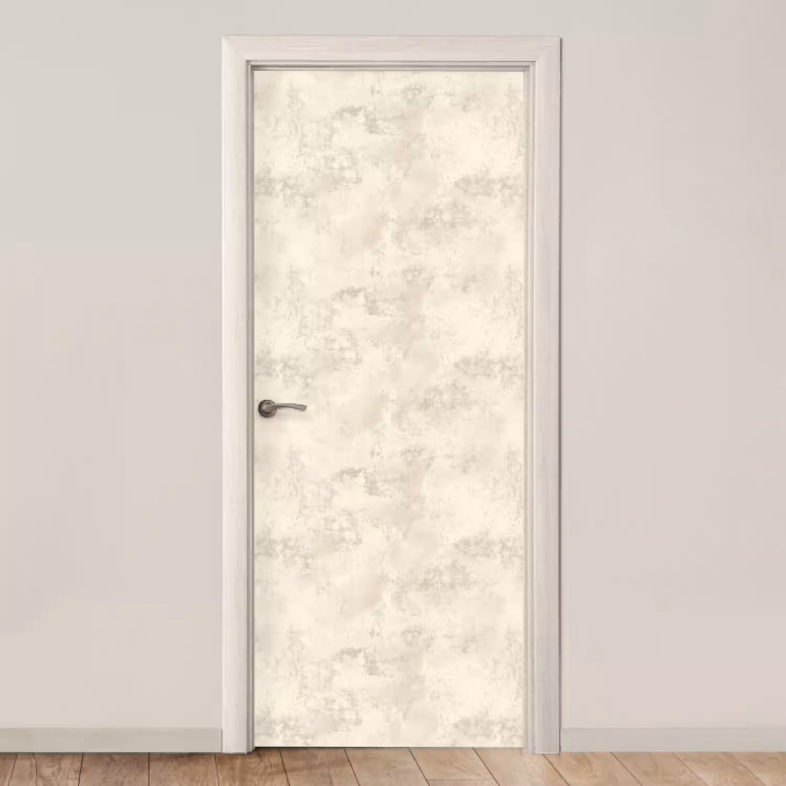 Patroon - Organisch - Beige deurposter klein 289 -3d_beige