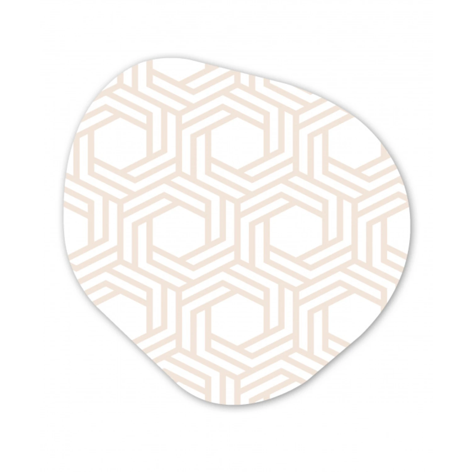 Design - Geometrie - Patroon Wandcirkel Organisch Forex 3mm klein 629 -3d