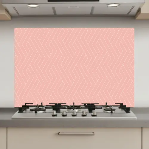 Zalmroze - Strepen - Patroon keuken achterwand spatscherm klein 900 -3d_website