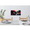 Schedel - Abstract - Rood - Blauw - Graffiti Muursticker klein -eettafel