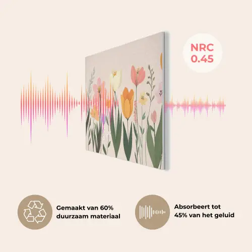 Pasteltinten - Bloemen - Illustratie PET vilt klein -USP_NL
