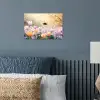 Viooltjes - bij - Zonlicht poster papier klein -sfeer2