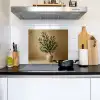 Vaas - Olijftakken - Bladeren - Beige Inductie beschemer met haakjes middel -sfeer2